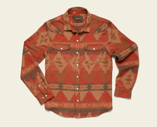 Howler Sheridan Flannel  - Mitla Motifs: Terracotta