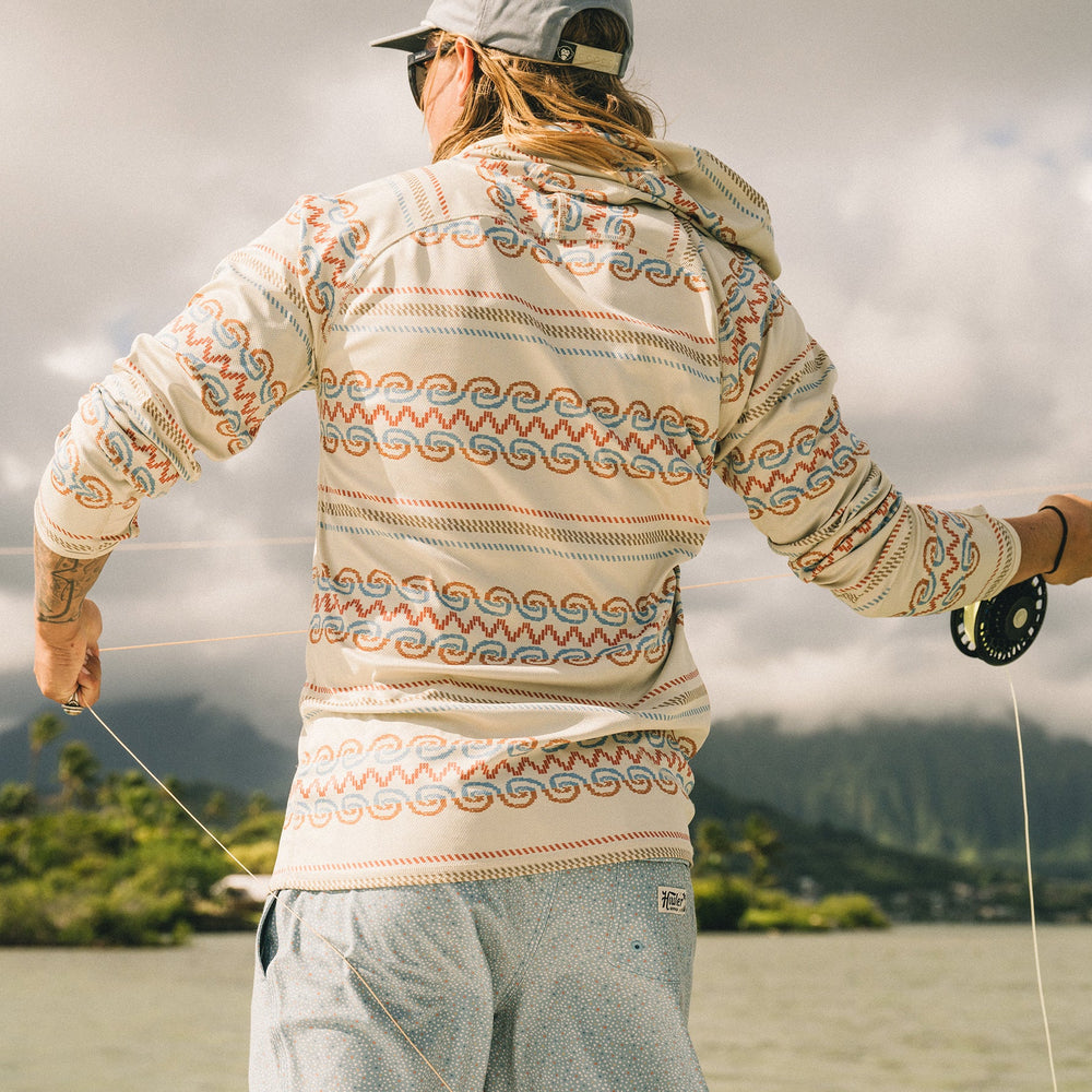 Howler Bros. Loggerhead Hoodie- Zicatela Off White