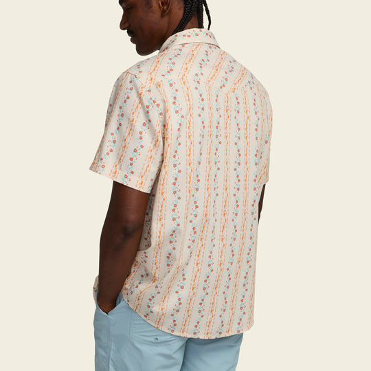 Howler Bros. H Bar Snapshirt- Hibiscus Ribbons: Riverbed Oxford