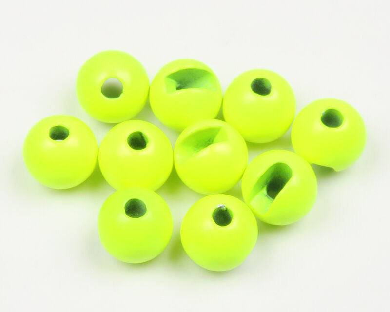 Hareline Spawn's Super Tungsten Slotted Beads - 1\4" 6.3mm 10 Pack