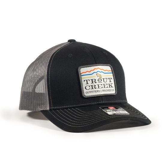 TCO Logo Trucker Hat W/ Embroidered Patch- Black/Gray