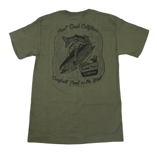 Toughest Trout Short Sleeve - Fatigue Green