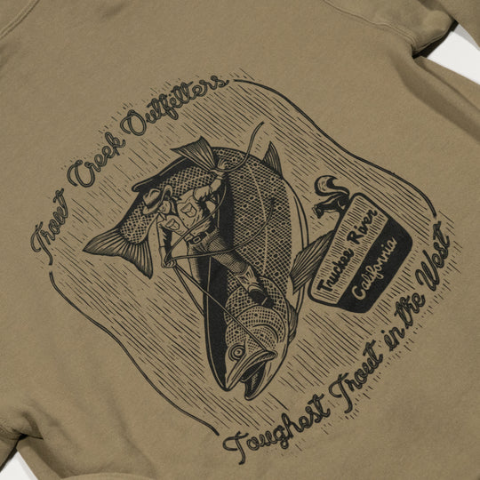 Toughest Trout Hoodie - Coyote Brown