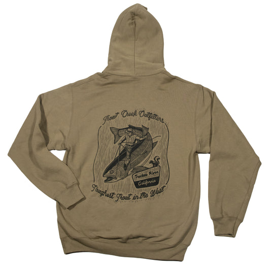 Toughest Trout Hoodie - Coyote Brown