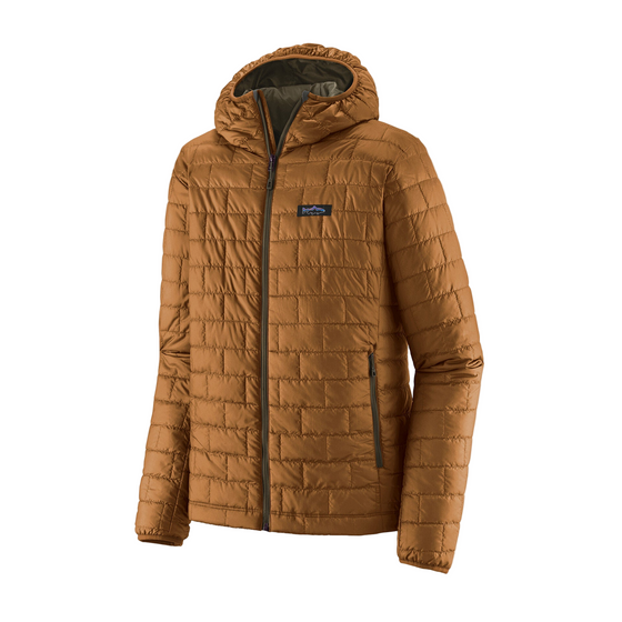 Patagonia Men's Nano Puff - Fitz Roy Trout Hoody - Shelter Brown