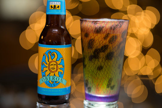 DeYoung Fish Flank Pilsner Glass- Rainbow