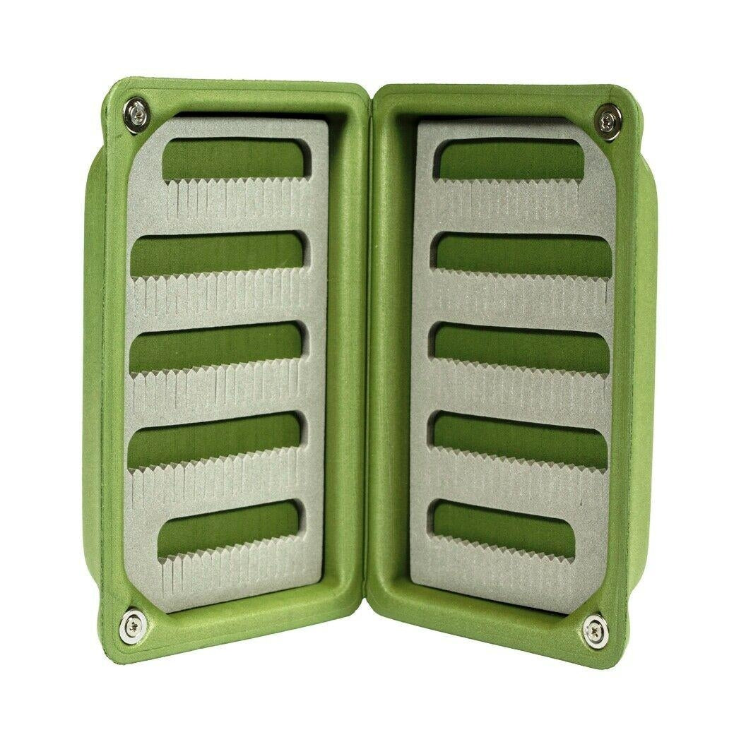 TCO Logo Kingfisher Light Weight Floating Olive Green EVA Fly Box