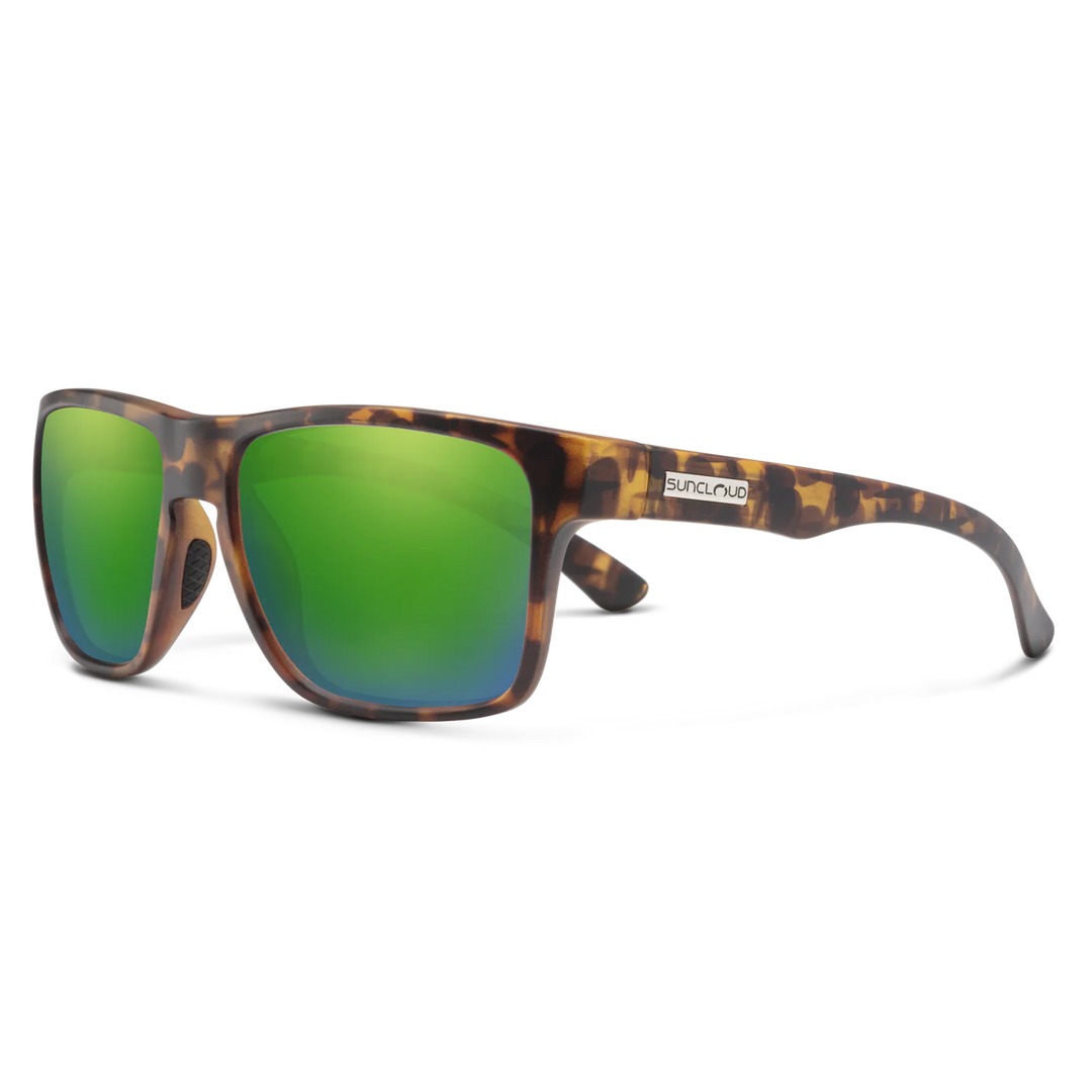 Suncloud Rambler- Matte Tortoise/Polar Green Mirror