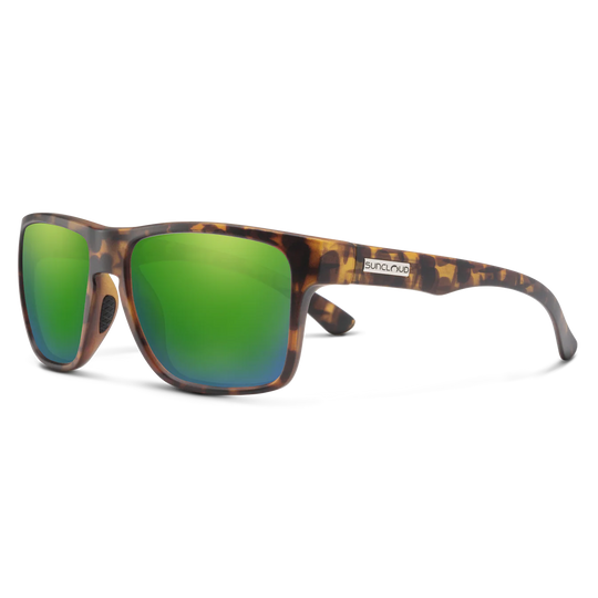 Suncloud Rambler- Matte Tortoise/Polar Green Mirror