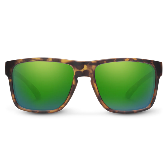 Suncloud Rambler- Matte Tortoise/Polar Green Mirror