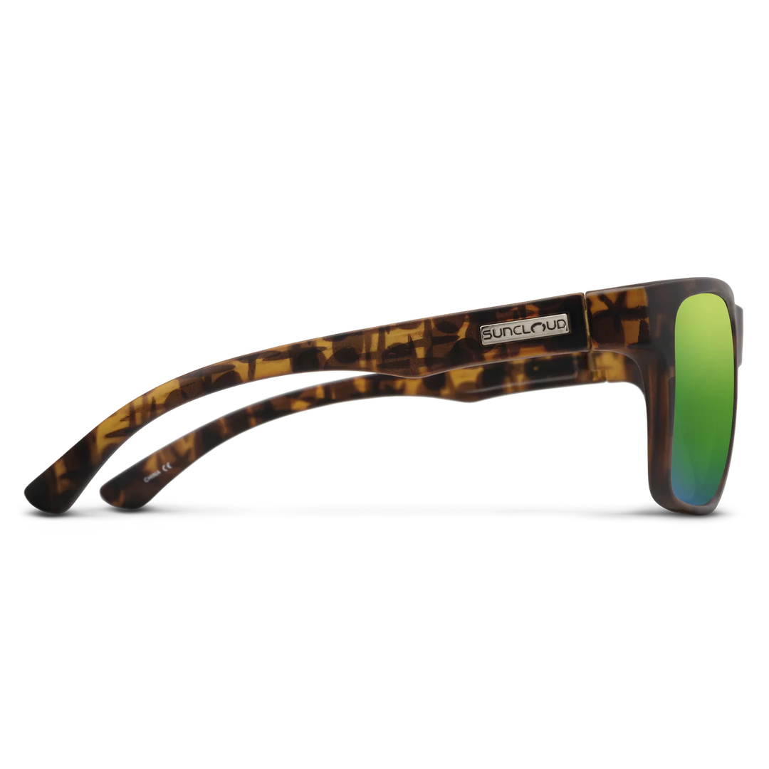 Suncloud Rambler- Matte Tortoise/Polar Green Mirror