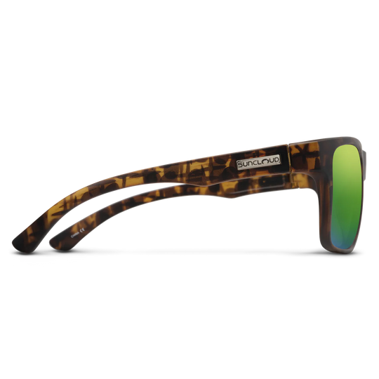 Suncloud Rambler- Matte Tortoise/Polar Green Mirror