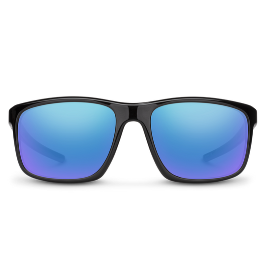 Suncloud Respek- Black/Polar Blue Mirror