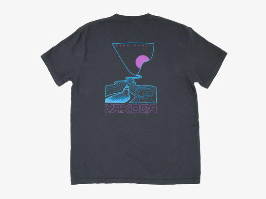 Yakoda Linear Canyon Tee- Graphite